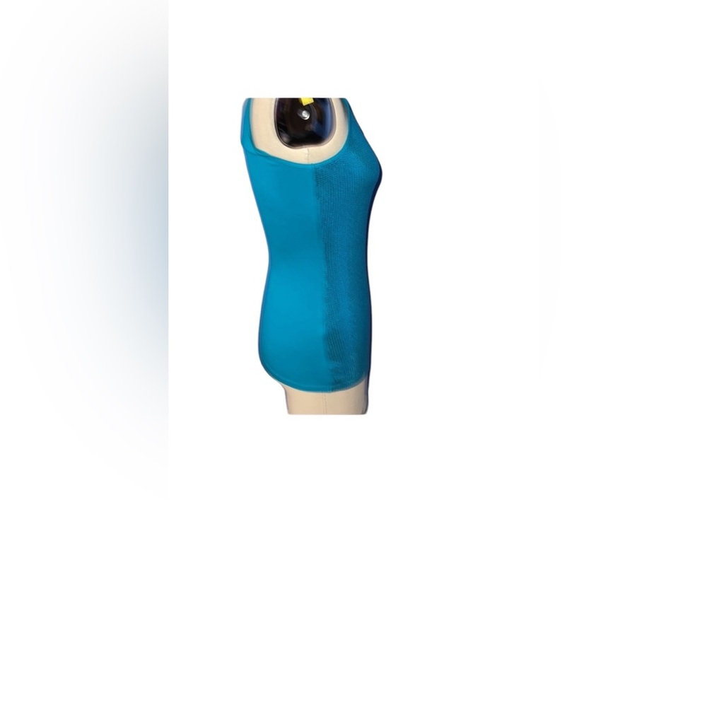 Express Sequined Tank Top Teal Size Medium - Picture 3 of 7